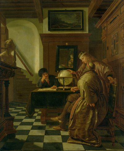 Geographers at Work by Cornelis de Man